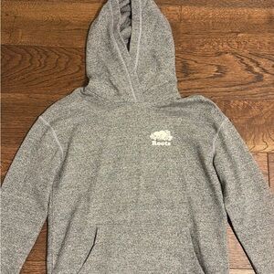 Roots Heather Gray Knit Hoodie